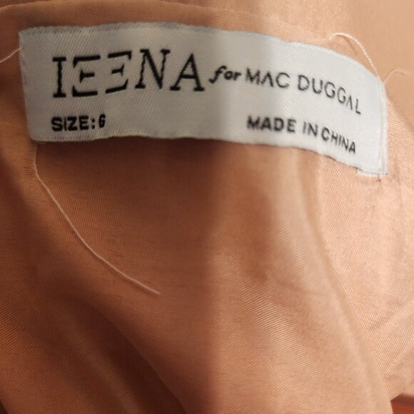 Mac Duggal Pink Plunge Neck Pleated Evening Gown Unattached Straps NWT Size 6 - Picture 10 of 12